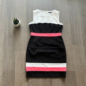Tommy Hilfiger Sleeveless Striped Mini Shift Dress